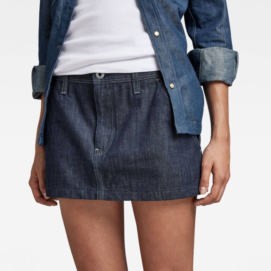 G-Star RAW Denim Mini Skirt Donkerblauw Dames