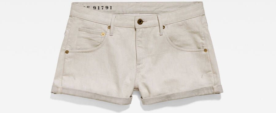 G-Star RAW Y2K Denim Short Wit Dames