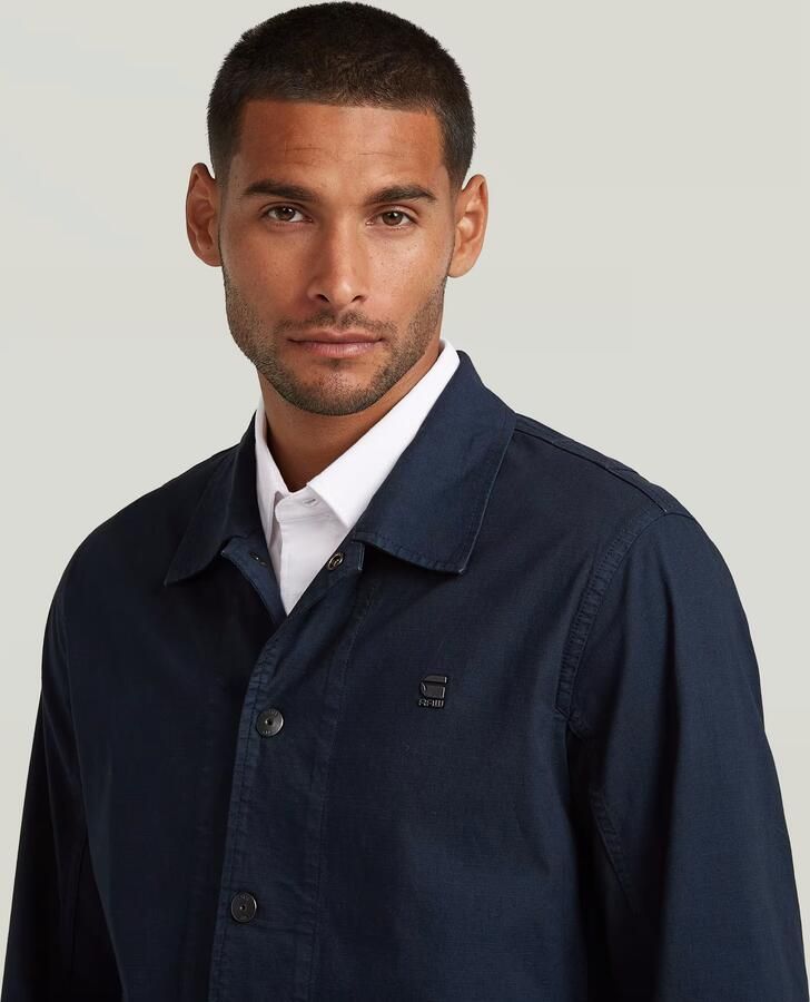 G-Star RAW 2 Pocket Overshirt Donkerblauw Heren - Foto 3