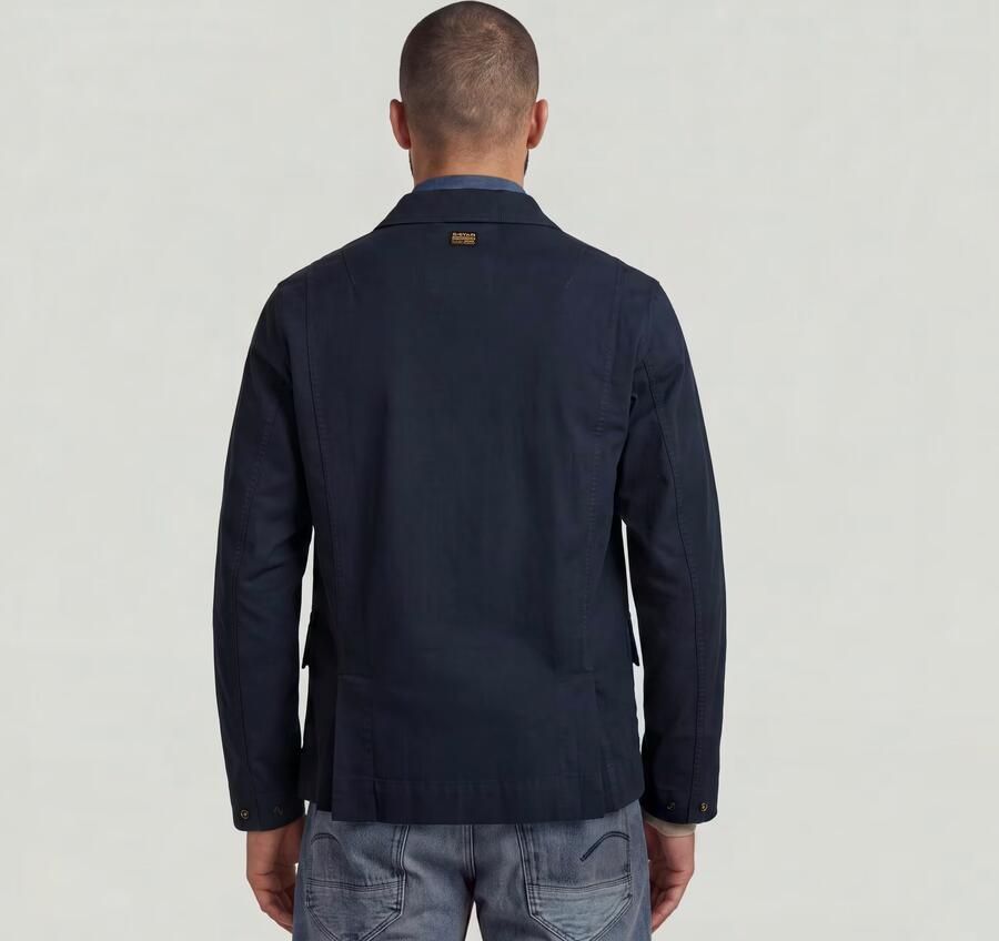 G-Star RAW 2 Pocket Overshirt Donkerblauw Heren - Foto 4