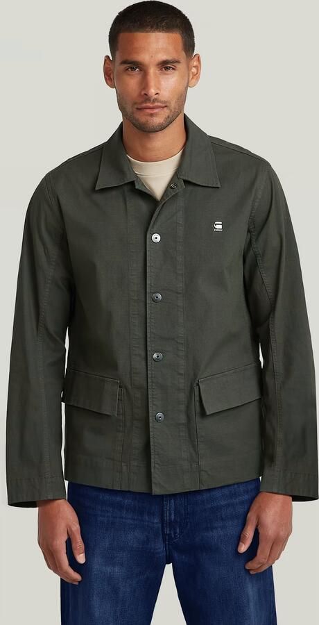 G-Star RAW 2 Pocket Overshirt Grijs Heren