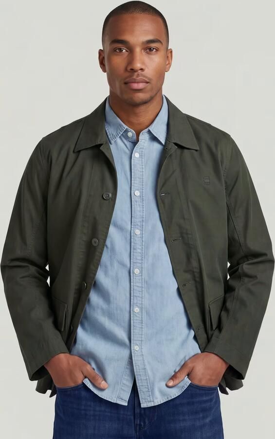 G-Star RAW 2 Pocket Overshirt Grijs Heren - Foto 6