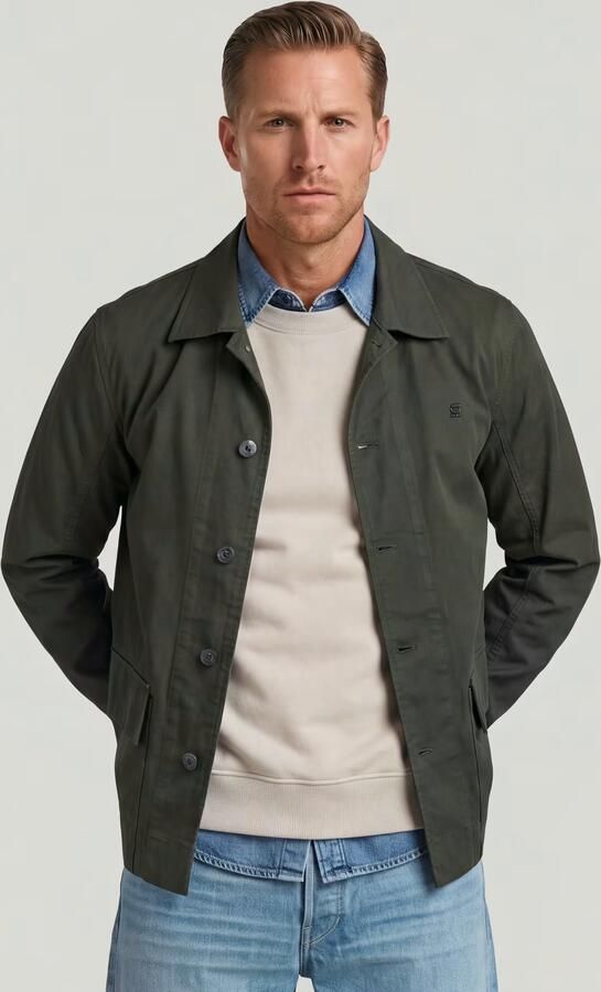 G-Star RAW 2 Pocket Overshirt Grijs Heren - Foto 5