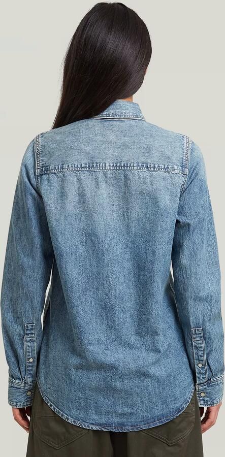 G-Star RAW 2-Pocket Regular Overhemd Lichtblauw Dames - Foto 5