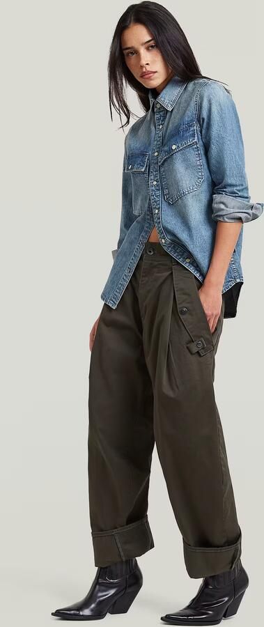 G-Star RAW 2-Pocket Regular Overhemd Lichtblauw Dames - Foto 6