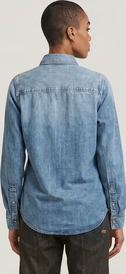 G-Star RAW 2-Pocket Regular Overhemd Lichtblauw Dames - Foto 5