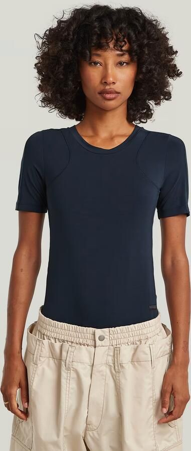 G-Star RAW 2nd Skin Bodysuit T-Shirt Donkerblauw Dames