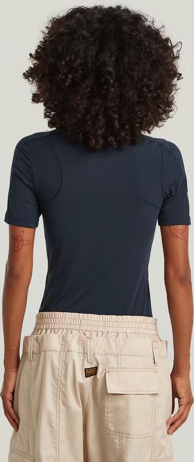 G-Star RAW 2nd Skin Bodysuit T-Shirt Donkerblauw Dames - Foto 7