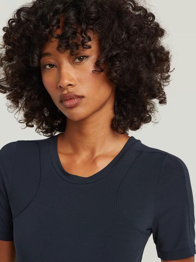 G-Star RAW 2nd Skin Bodysuit T-Shirt Donkerblauw Dames - Foto 4