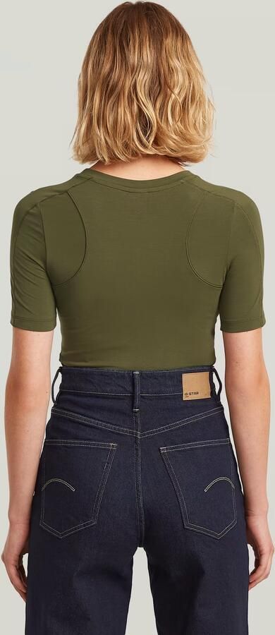 G-Star RAW 2nd Skin Bodysuit T-Shirt Groen Dames - Foto 6