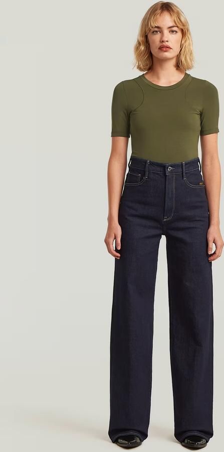 G-Star RAW 2nd Skin Bodysuit T-Shirt Groen Dames - Foto 5