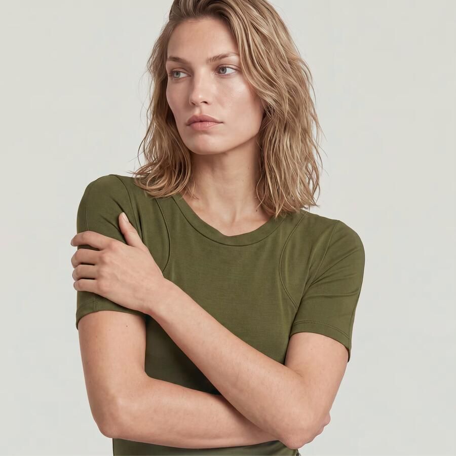 G-Star RAW 2nd Skin Bodysuit T-Shirt Groen Dames - Foto 3