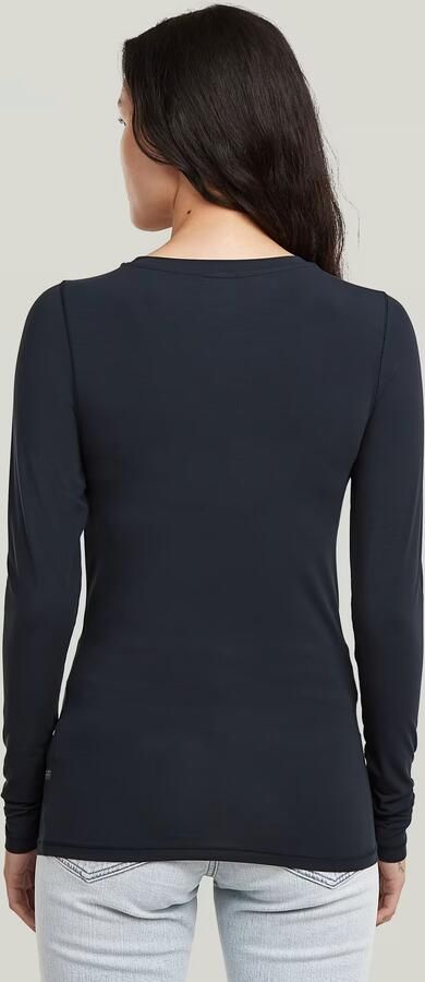 G-Star RAW 2nd Skin Longsleeve T-Shirt Donkerblauw Dames - Foto 5