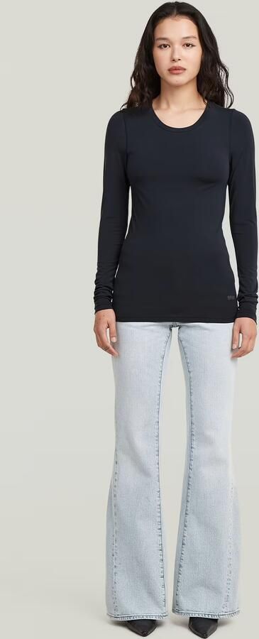 G-Star RAW 2nd Skin Longsleeve T-Shirt Donkerblauw Dames - Foto 7