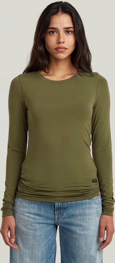 G-Star RAW 2nd Skin Longsleeve T-Shirt Groen Dames