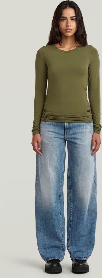 G-Star RAW 2nd Skin Longsleeve T-Shirt Groen Dames - Foto 7
