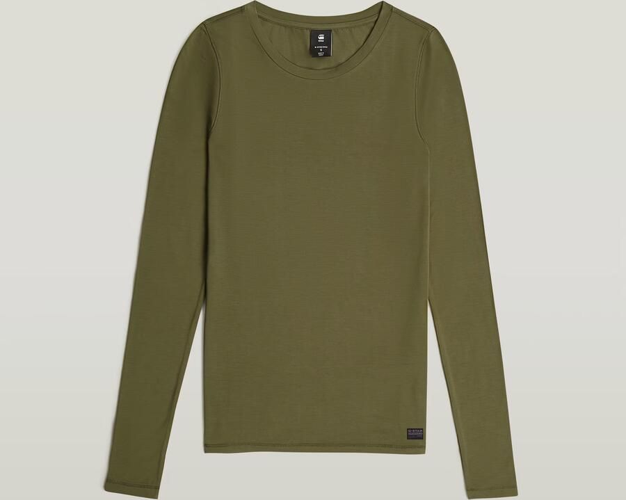 G-Star RAW 2nd Skin Longsleeve T-Shirt Groen Dames - Foto 3