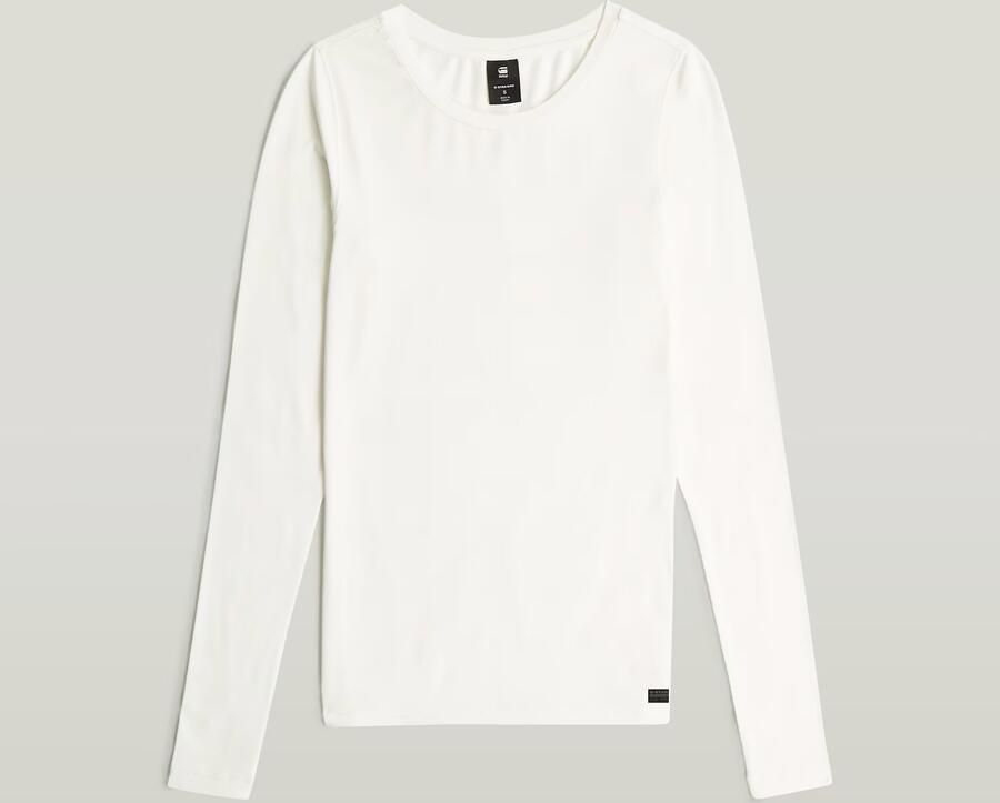 G-Star RAW 2nd Skin Longsleeve T-Shirt Wit Dames - Foto 4