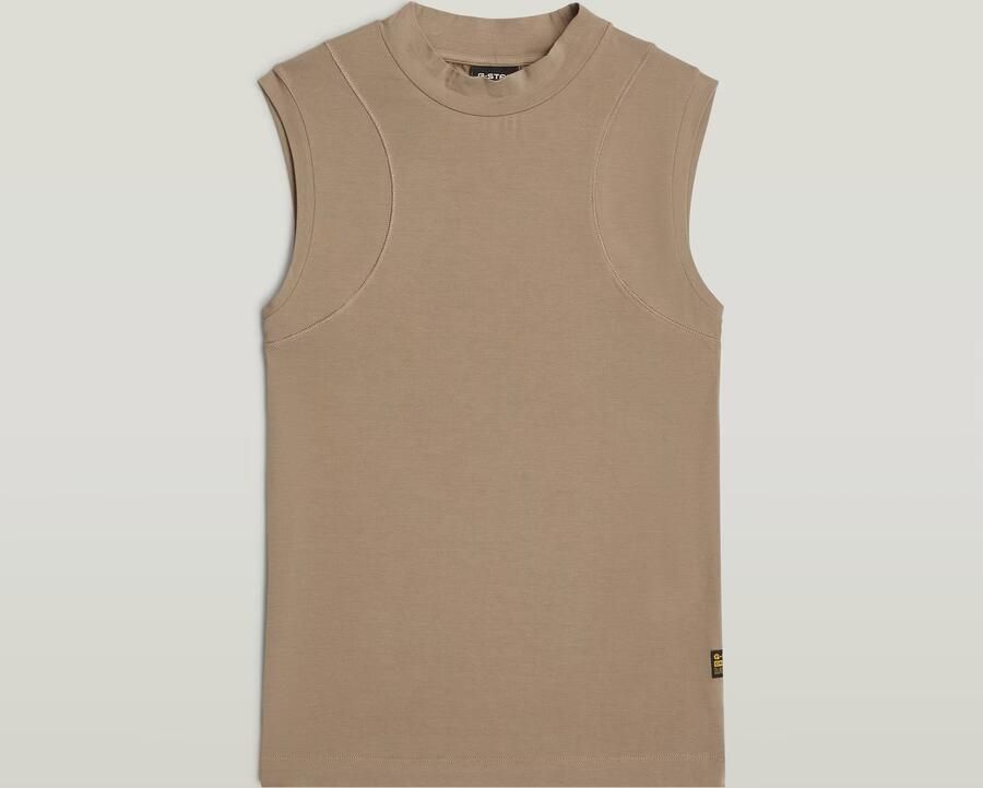 G-Star RAW 2nd Skin Mock T-Shirt Bruin Dames - Foto 5