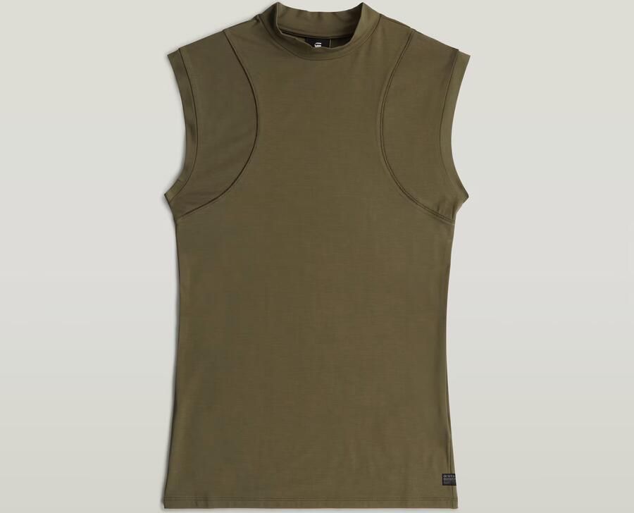 G-Star RAW 2nd Skin Mock T-Shirt Groen Dames - Foto 4