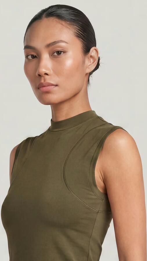G-Star RAW 2nd Skin Mock T-Shirt Groen Dames - Foto 3