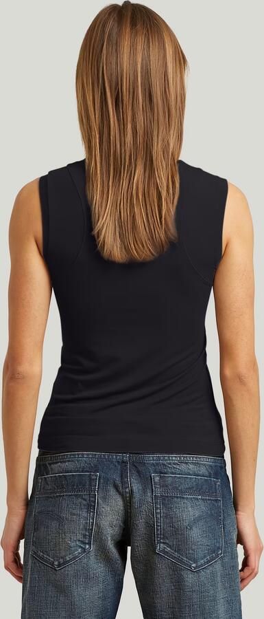 G-Star RAW 2nd Skin Mock T-Shirt Zwart Dames - Foto 5