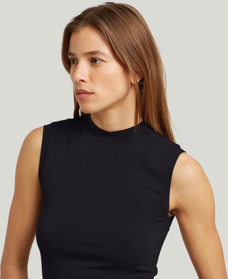 G-Star RAW 2nd Skin Mock T-Shirt Zwart Dames - Foto 2