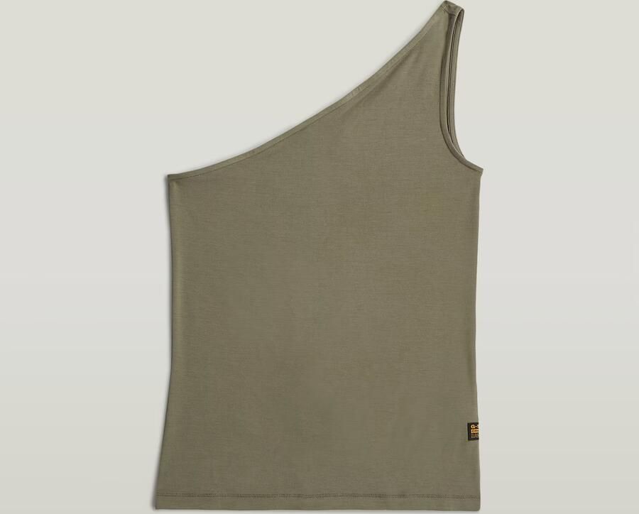 G-Star RAW 2nd Skin One Shoulder T-Shirt Bruin Dames - Foto 7