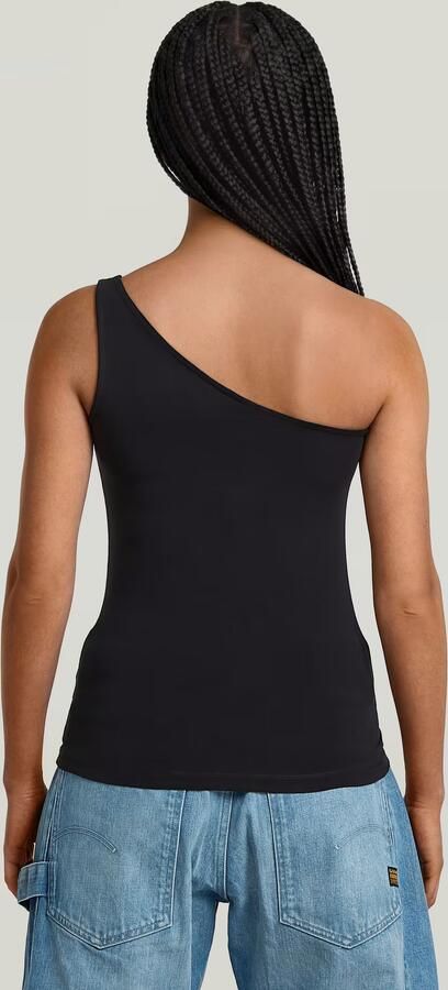 G-Star RAW 2nd Skin One Shoulder T-Shirt Zwart Dames - Foto 7