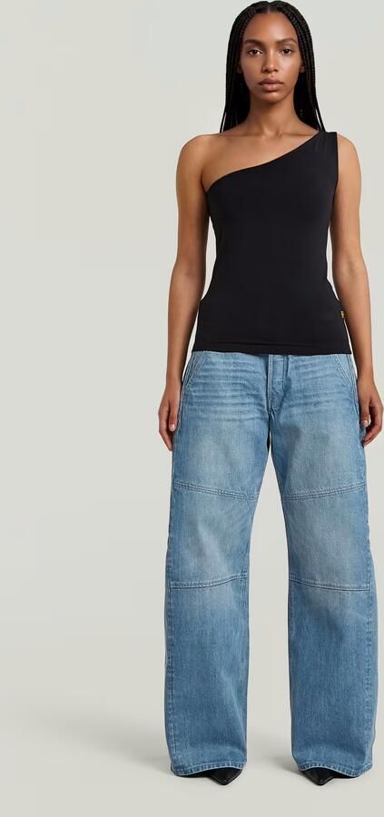 G-Star RAW 2nd Skin One Shoulder T-Shirt Zwart Dames - Foto 5