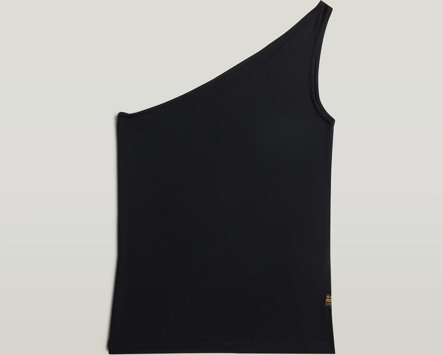 G-Star RAW 2nd Skin One Shoulder T-Shirt Zwart Dames - Foto 2