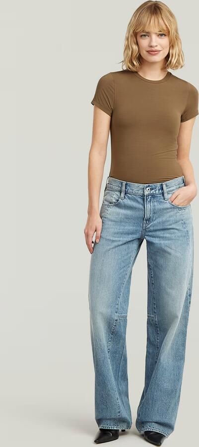 G-Star RAW 2nd Skin T-Shirt Bruin Dames - Foto 7