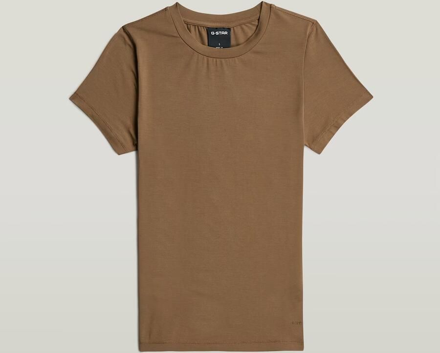 G-Star RAW 2nd Skin T-Shirt Bruin Dames - Foto 4