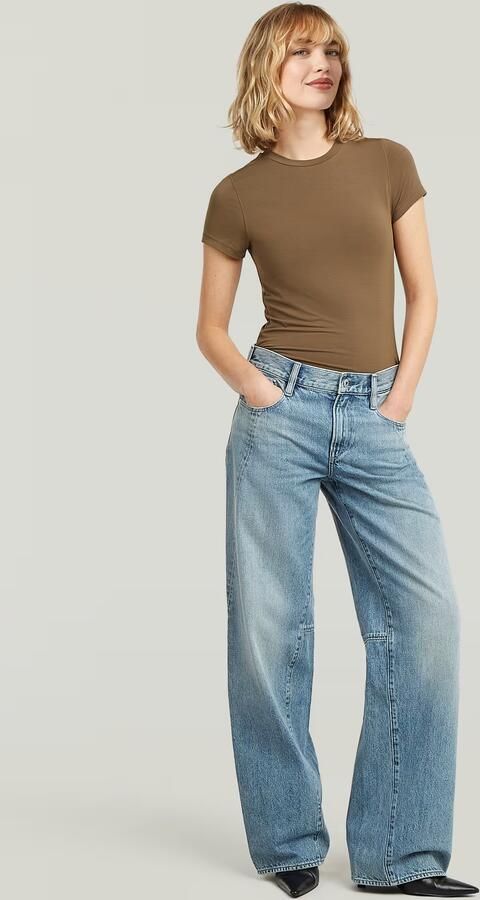 G-Star RAW 2nd Skin T-Shirt Bruin Dames - Foto 5
