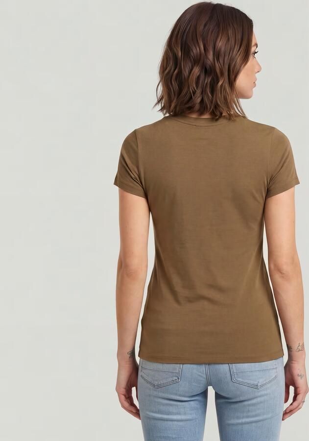 G-Star RAW 2nd Skin T-Shirt Bruin Dames - Foto 4