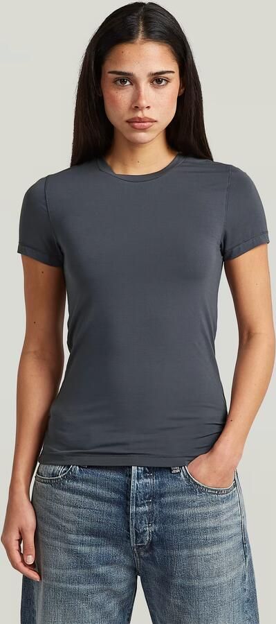 G-Star RAW 2nd Skin T-Shirt Grijs Dames