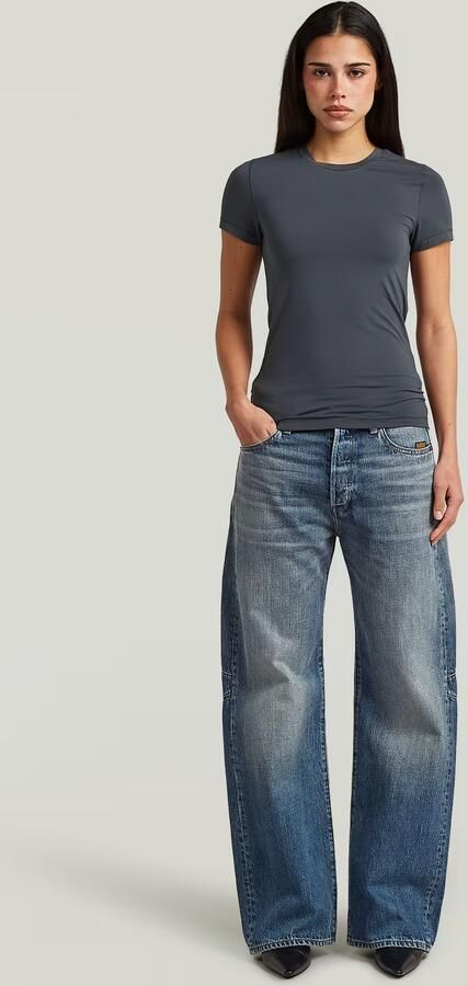 G-Star RAW 2nd Skin T-Shirt Grijs Dames - Foto 6