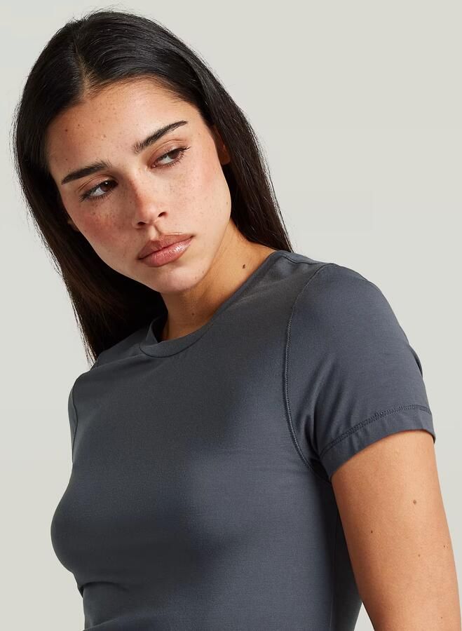 G-Star RAW 2nd Skin T-Shirt Grijs Dames - Foto 4