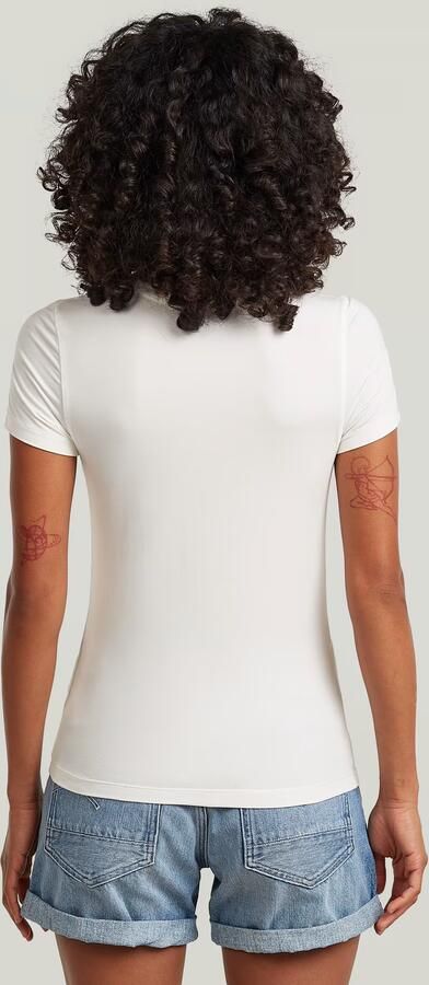 G-Star RAW 2nd Skin T-Shirt Wit Dames - Foto 6