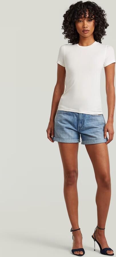 G-Star RAW 2nd Skin T-Shirt Wit Dames - Foto 5