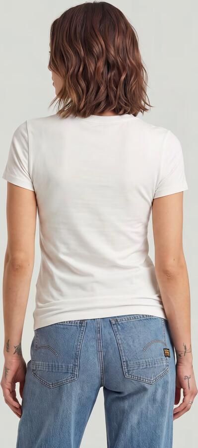 G-Star RAW 2nd Skin T-Shirt Wit Dames - Foto 5