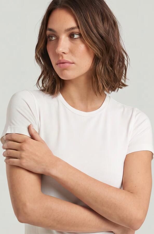 G-Star RAW 2nd Skin T-Shirt Wit Dames - Foto 4