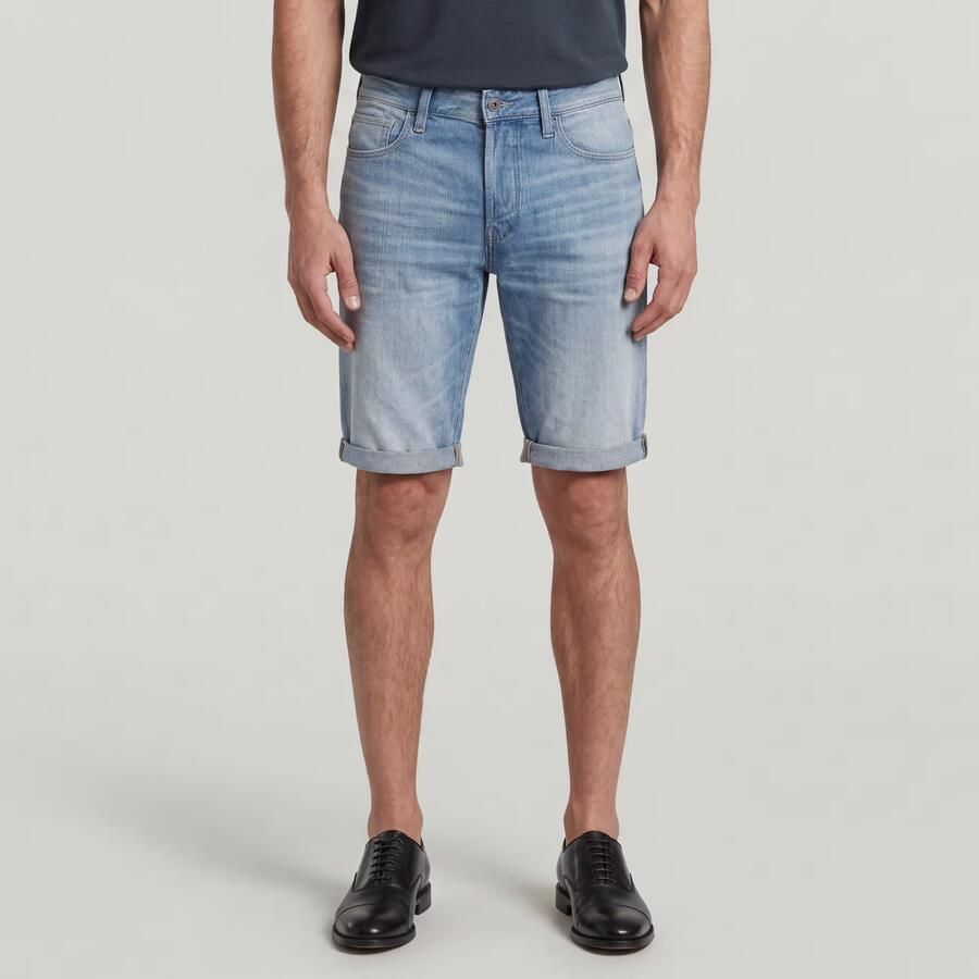 G-Star RAW 3301 slim fit jeans short lt aged - Foto 6