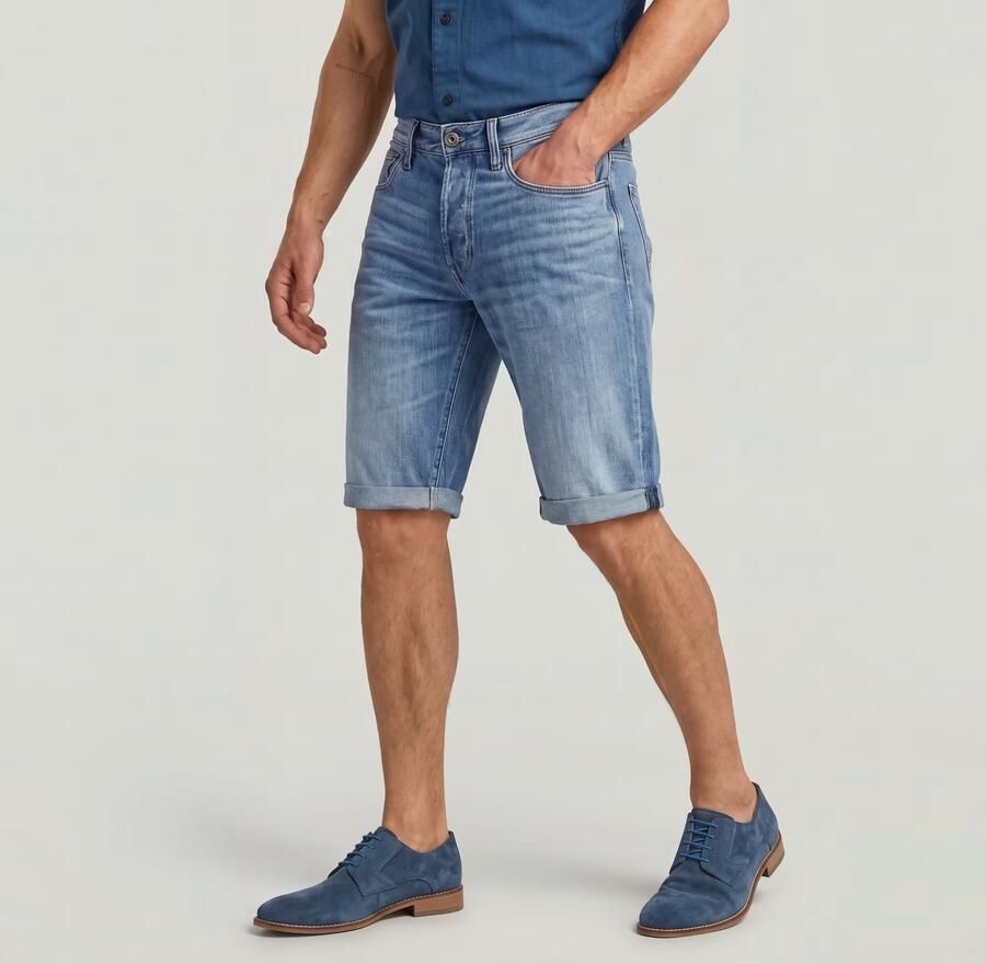 G-Star RAW 3301 slim fit jeans short medium aged - Foto 3