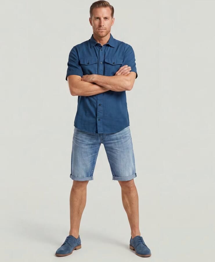 G-Star RAW 3301 slim fit jeans short medium aged - Foto 4