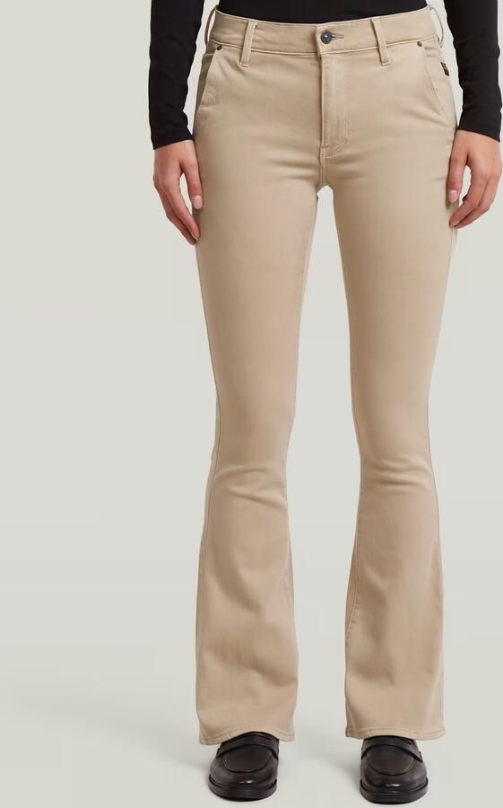 G-Star RAW 3301 Flare Chino Beige Dames
