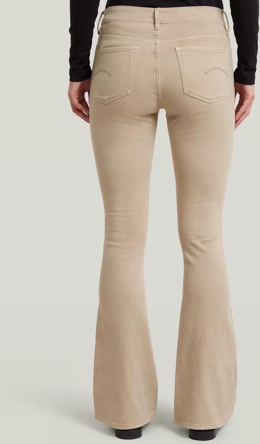 G-Star RAW 3301 Flare Chino Beige Dames - Foto 5