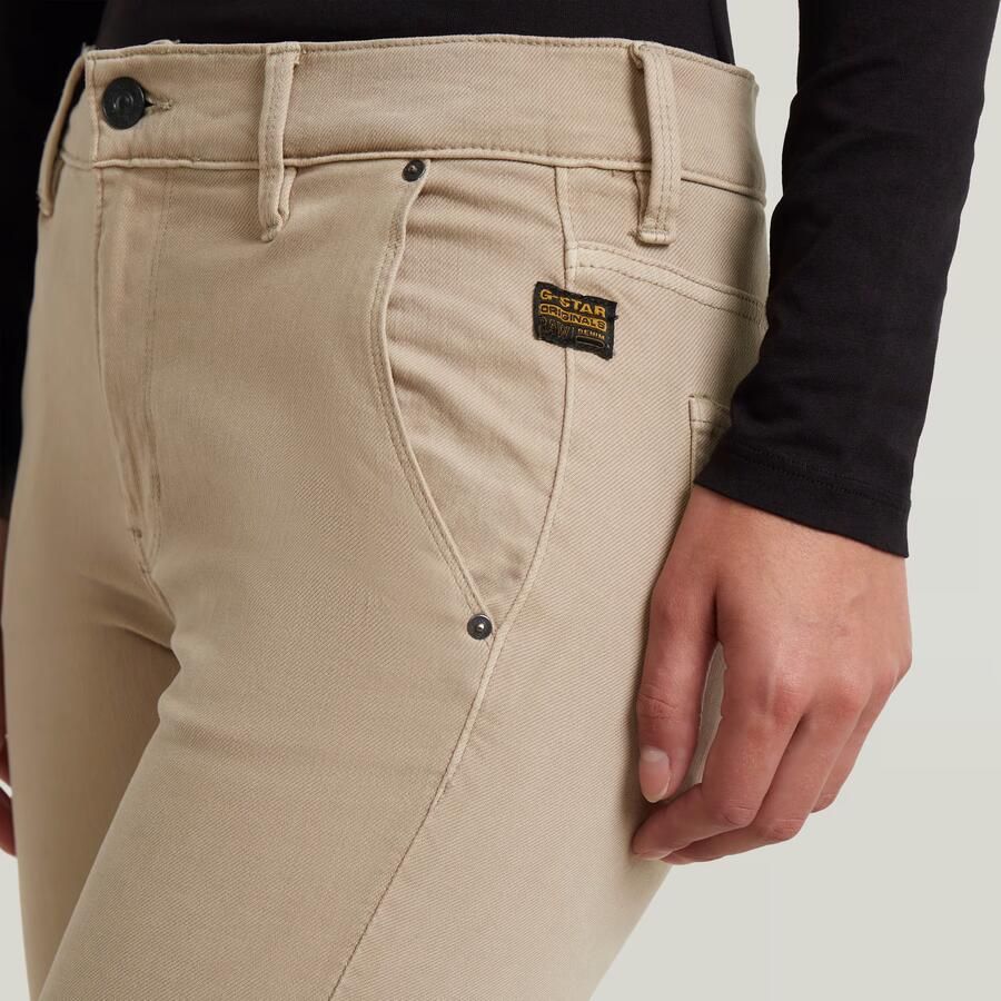 G-Star RAW 3301 Flare Chino Beige Dames - Foto 2