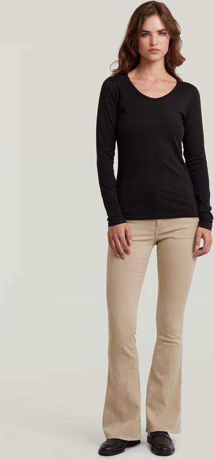 G-Star RAW 3301 Flare Chino Beige Dames - Foto 6