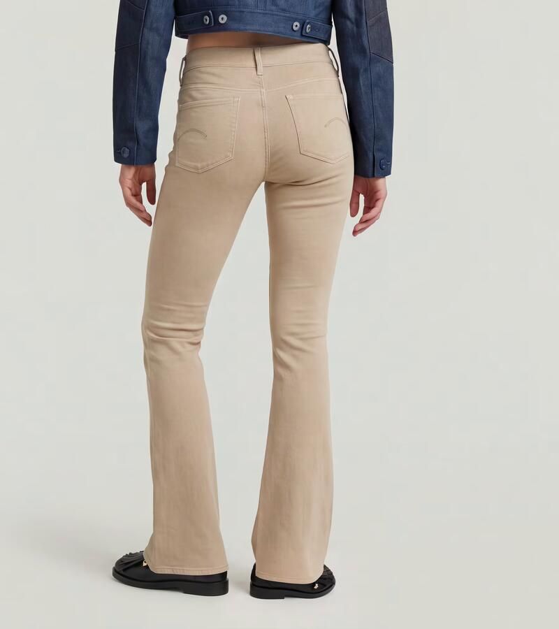 G-Star RAW 3301 Flare Chino Beige Dames - Foto 5